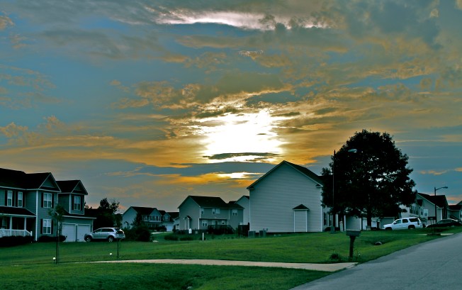 Creative photshop editing after a thunderstorm